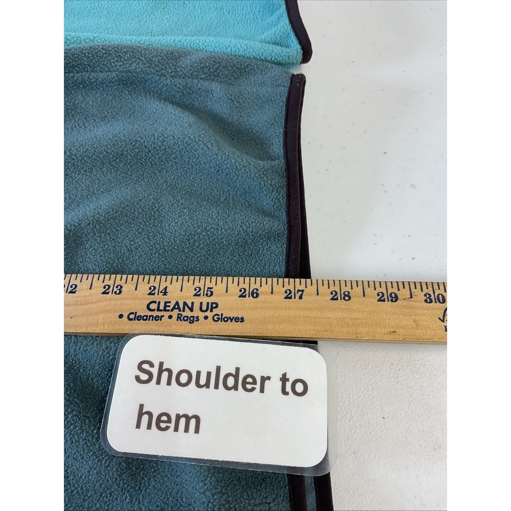 Patagonia Synchilla Womens L Teal Green Snap T Fleece Pullover Hiking Camping - Picture 9 of 11